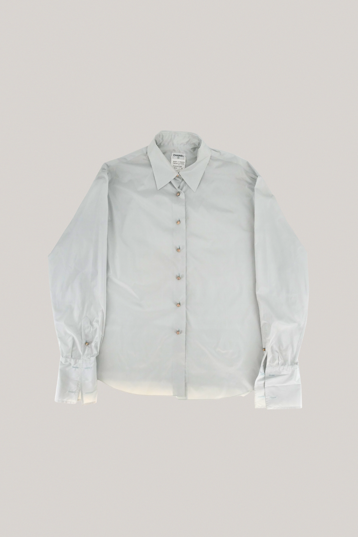 Chanel Satin Button Up