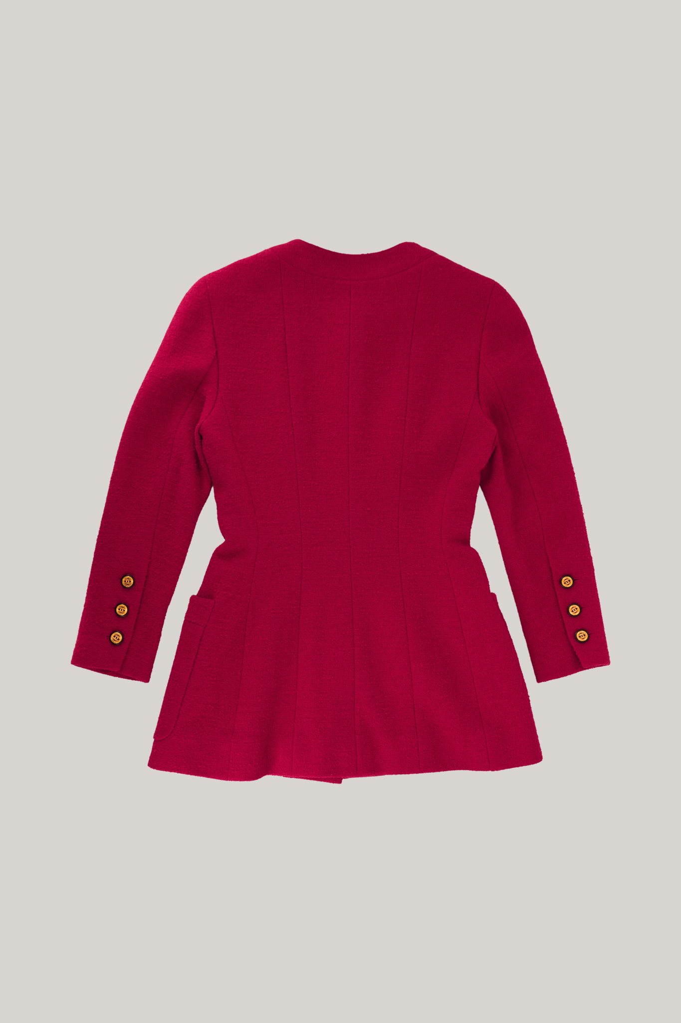 Vintage Chanel Fuchsia Long Jacket