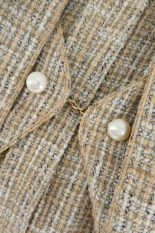 2003 Spring Chanel Neutral Tweed Jacket
