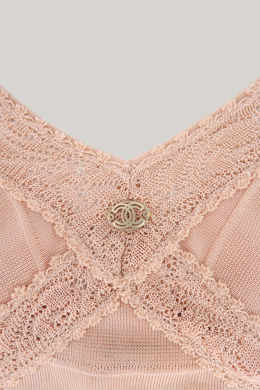 2007 Cruise Chanel Nude Pink Camisole (FR 36)