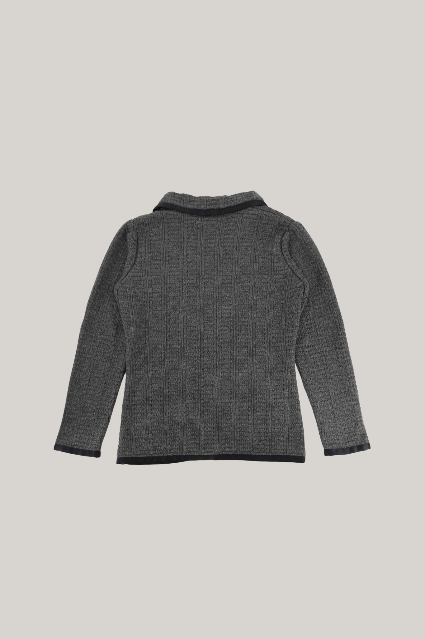 Vintage Chanel Grey Knit Blazer