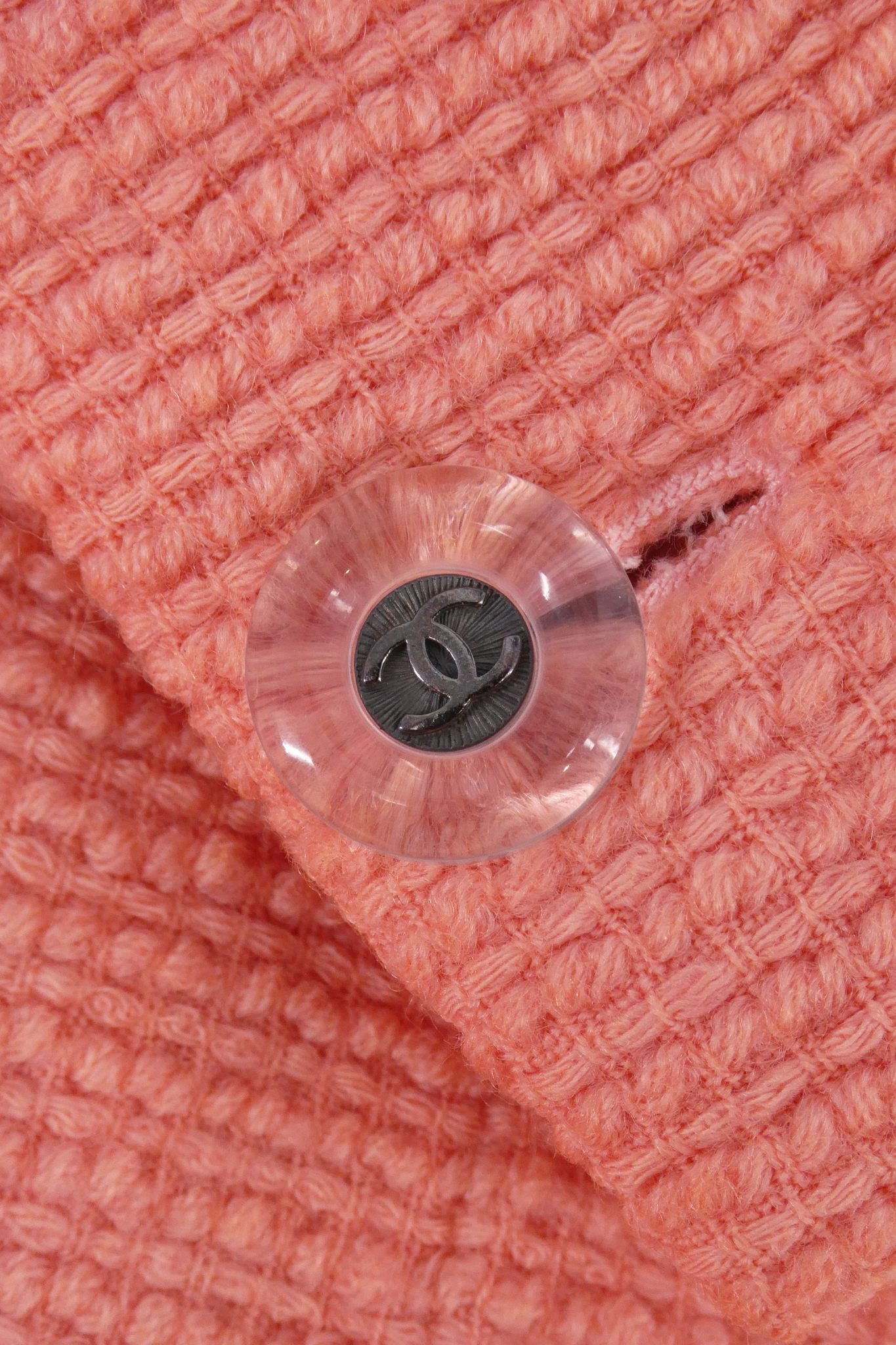 1997 Chanel Cruise Coral Wool Coat (FR 36)