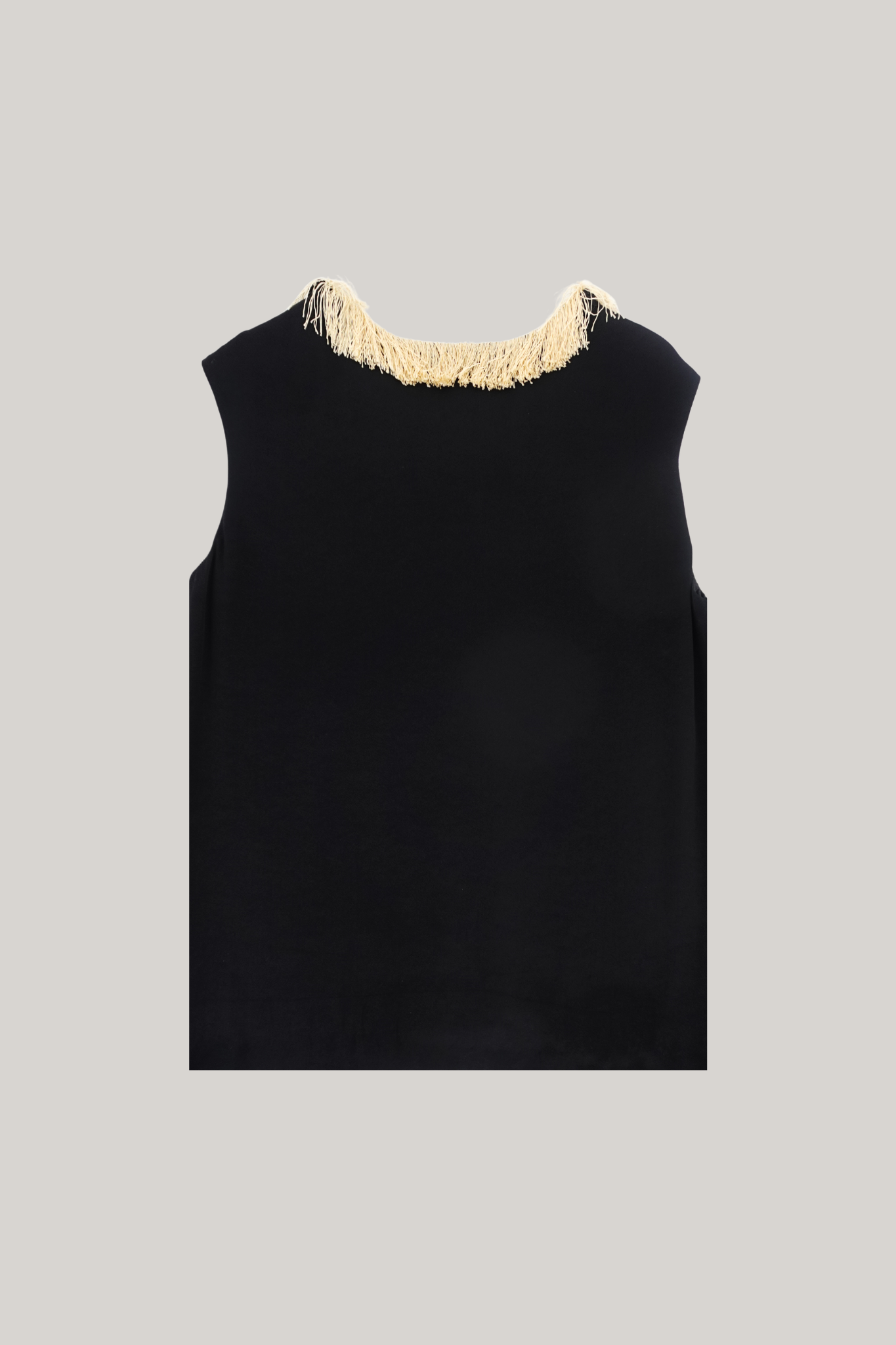 Lanvin Black Fringe Top (36)