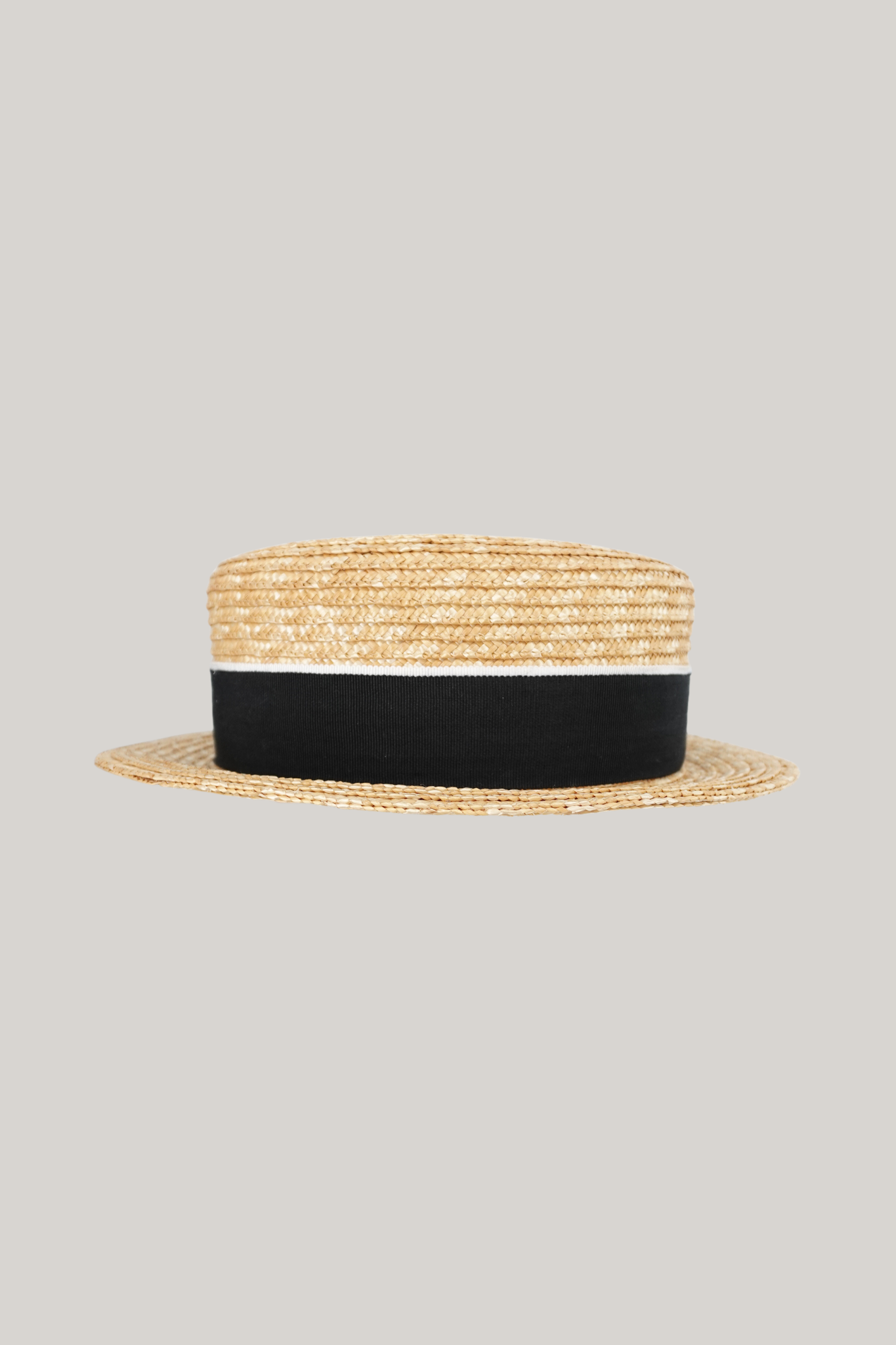 Chanel Straw Boater Hat
