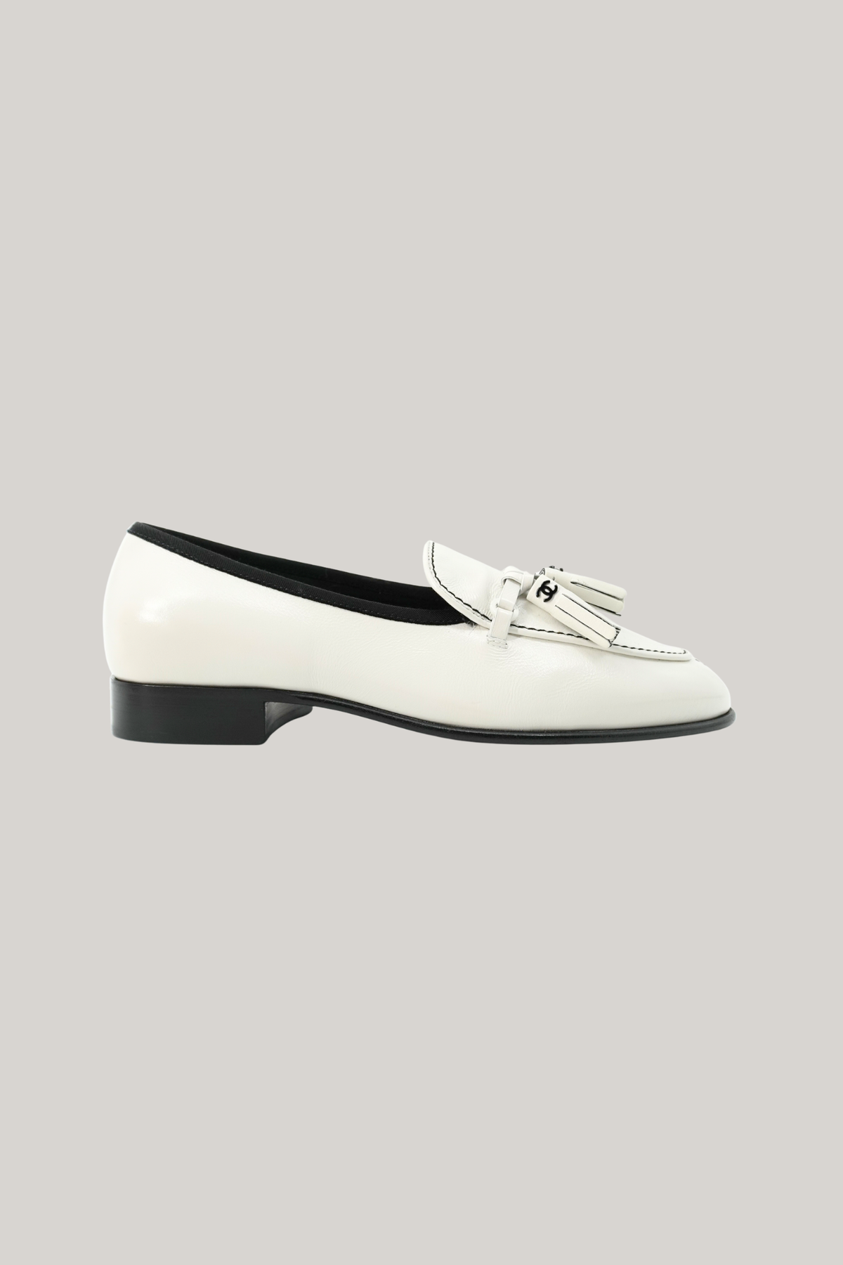 2014 Chanel White Loafers