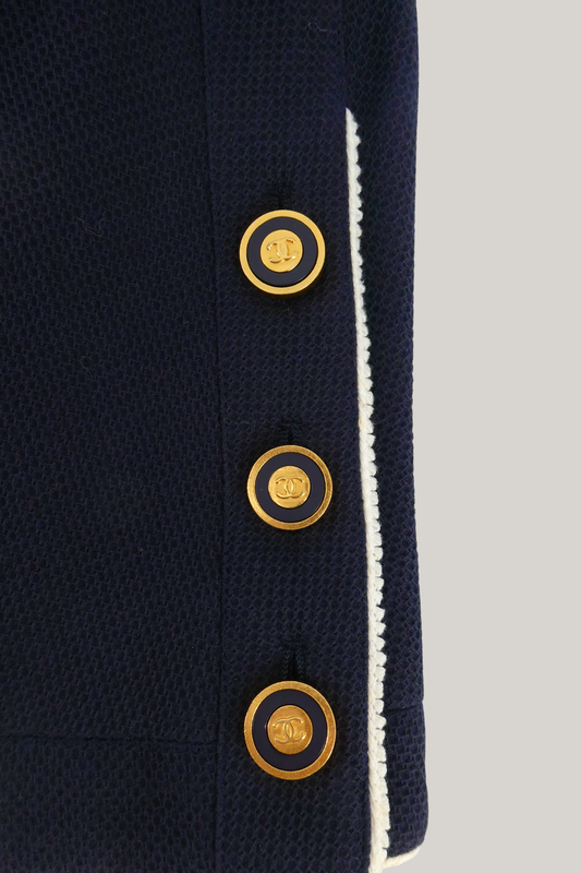 1996 Cruise Chanel Navy Jacket