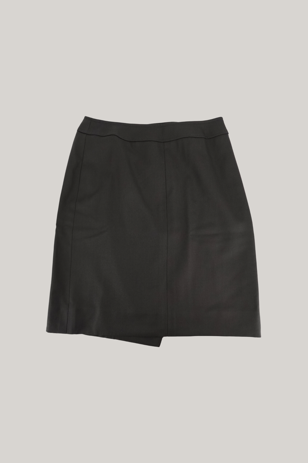 1996 Chanel Grey Wrap Skirt (FR 40)