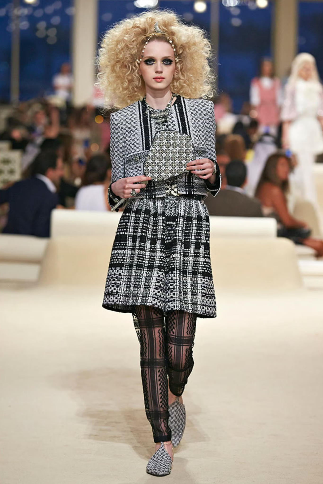 2015 Cruise Chanel Paris-Dubai Evening Jacket (FR 38)