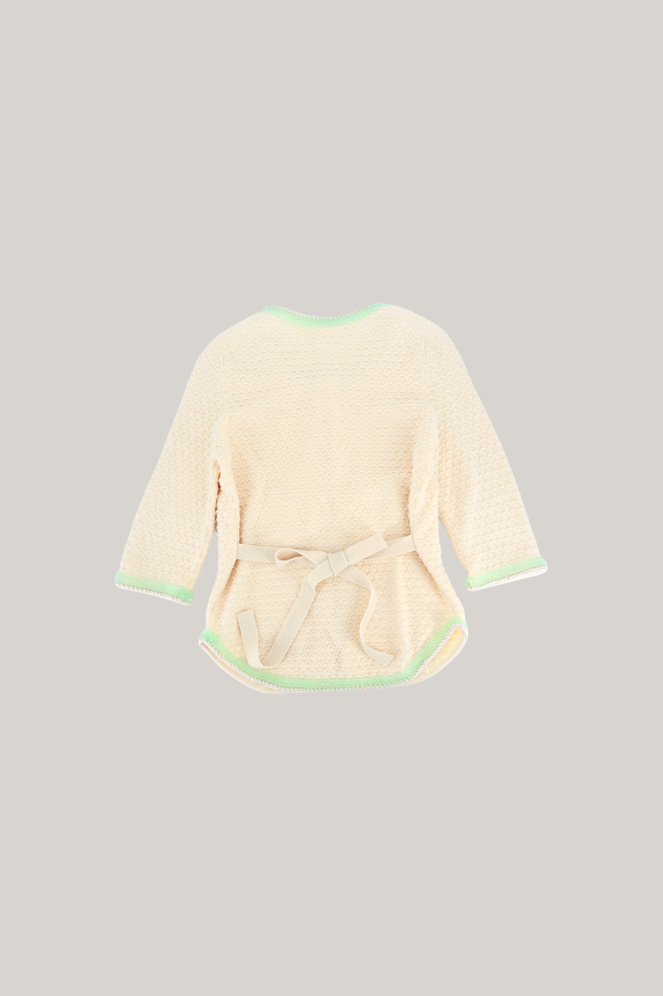 Chanel Knit Cream & Green Jacket (FR 36)