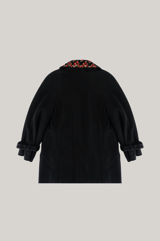 2007 Chanel Black Red Wool Jacket (FR 36)