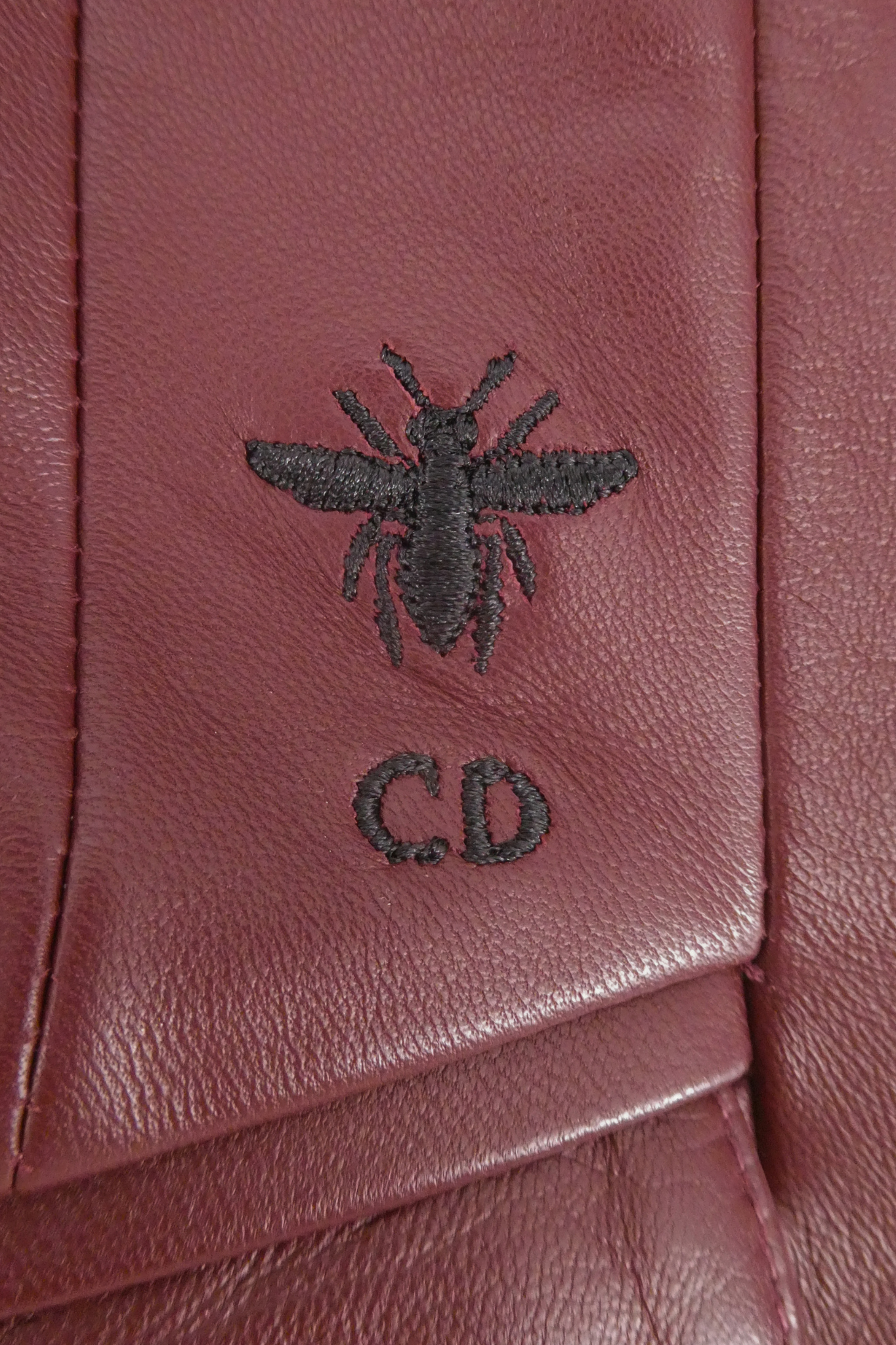 Christian Dior Burgundy Leather Jacket