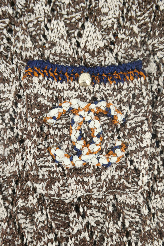 Chanel Brown Knit Dress (FR 36)