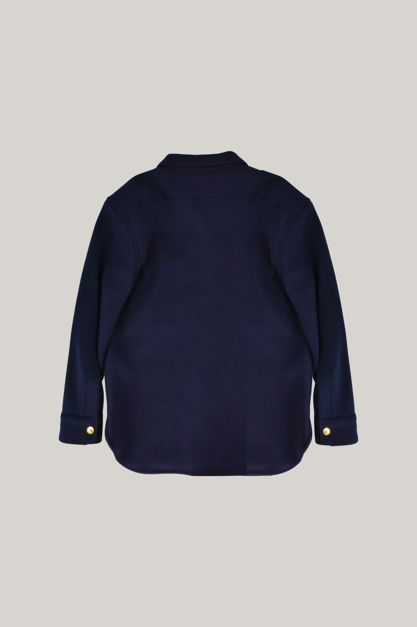 Yves Saint Laurent Logo Pocket Wool-Bend Shirt Jacket