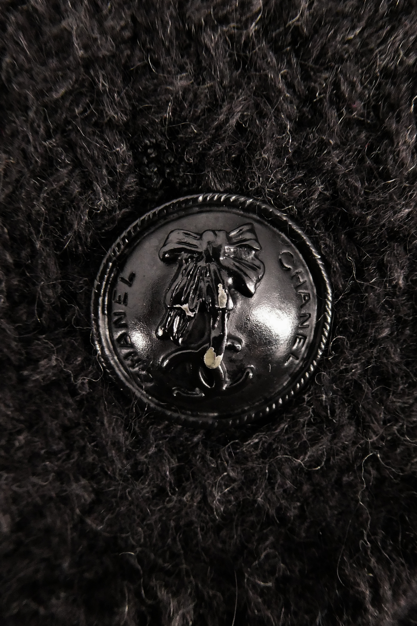 Autumn Chanel 2004 Black Wool Long-Line Coat (FR 40)