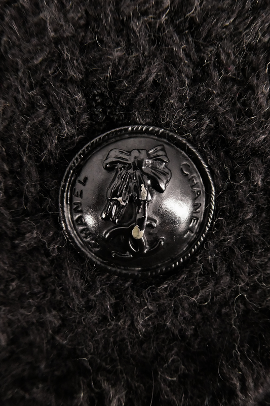 Autumn Chanel 2004 Black Wool Long-Line Coat (FR 40)