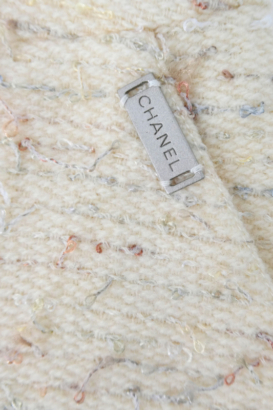 1999 Chanel Ruffle Cream Set