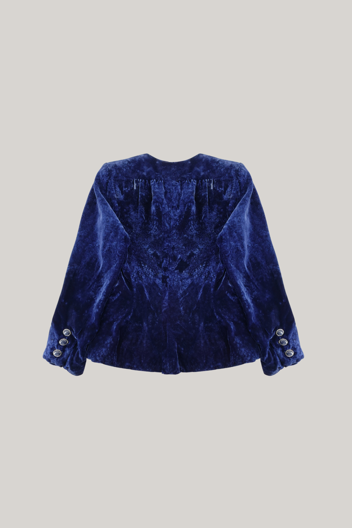 Yves Saint Laurent Blue Velvet Jacket (42)