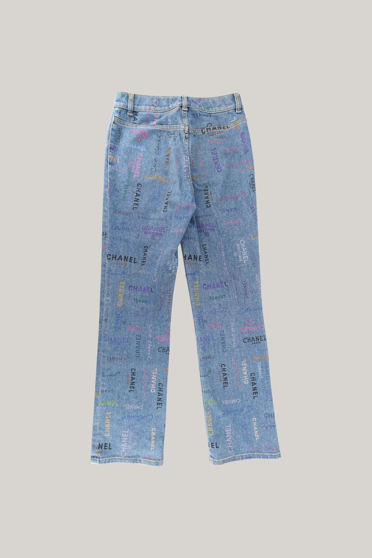 2022 Chanel Logo Denim Jeans (FR 36)