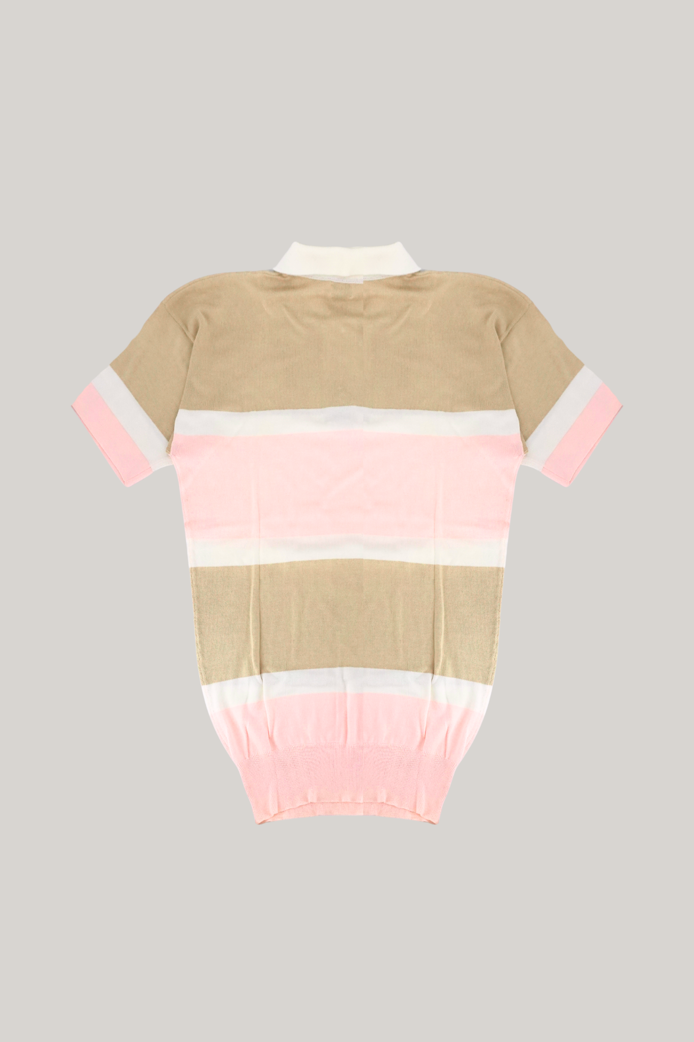 Vintage Chanel Multicolor Striped Polo Shirt Dress