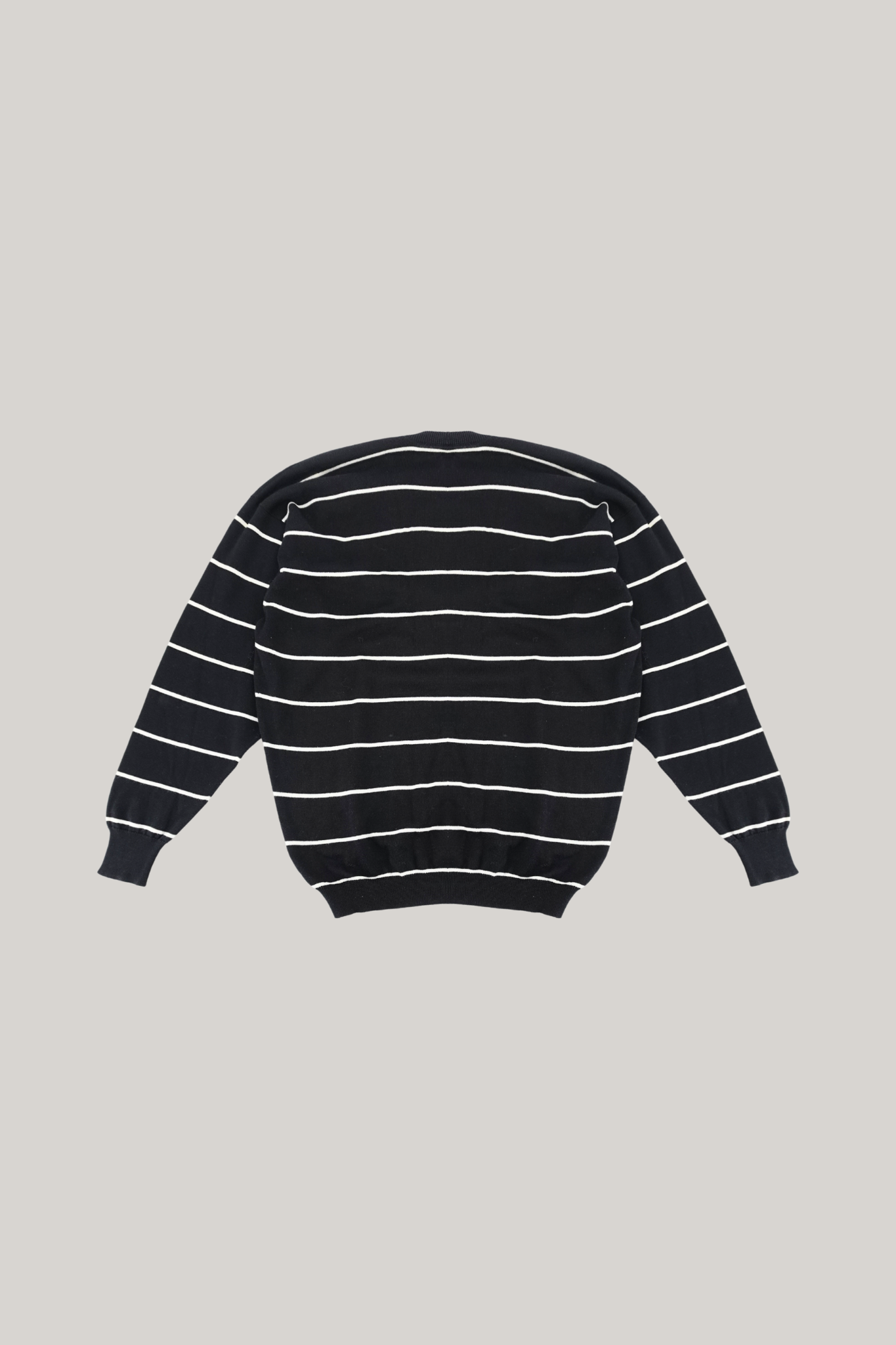 1996 Chanel Navy & White Striped Knitwear Cardigan