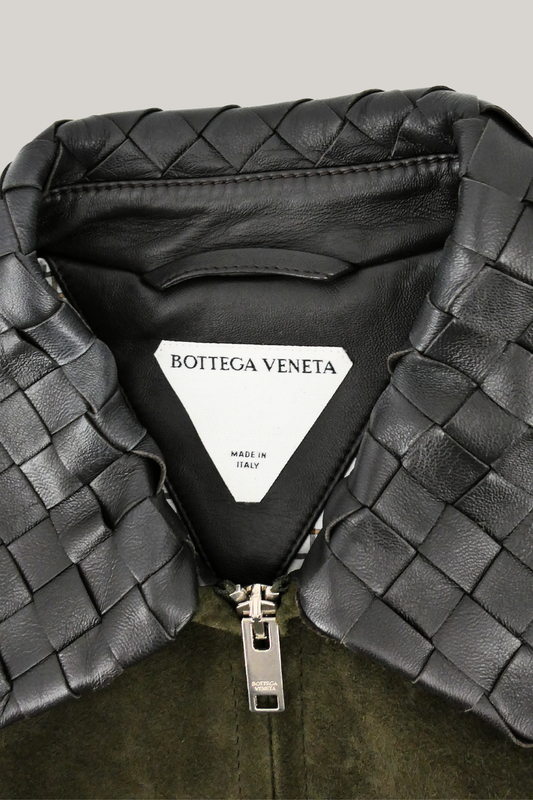 2023 Bottega Veneta Intrecciato Suede Jacket (36)