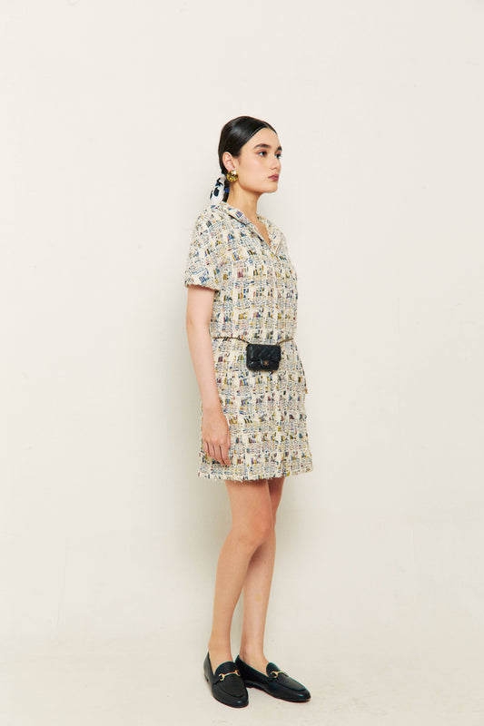 2018 Chanel Tweed Hooded Dress