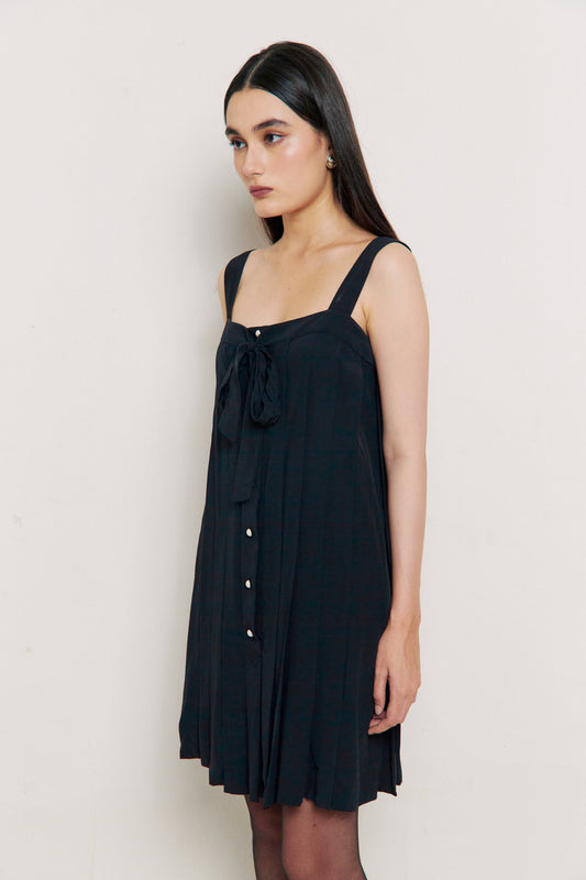 Vintage Chanel Bow Mini Silk Dress