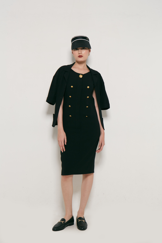 Gaun Midi Chanel Vintage