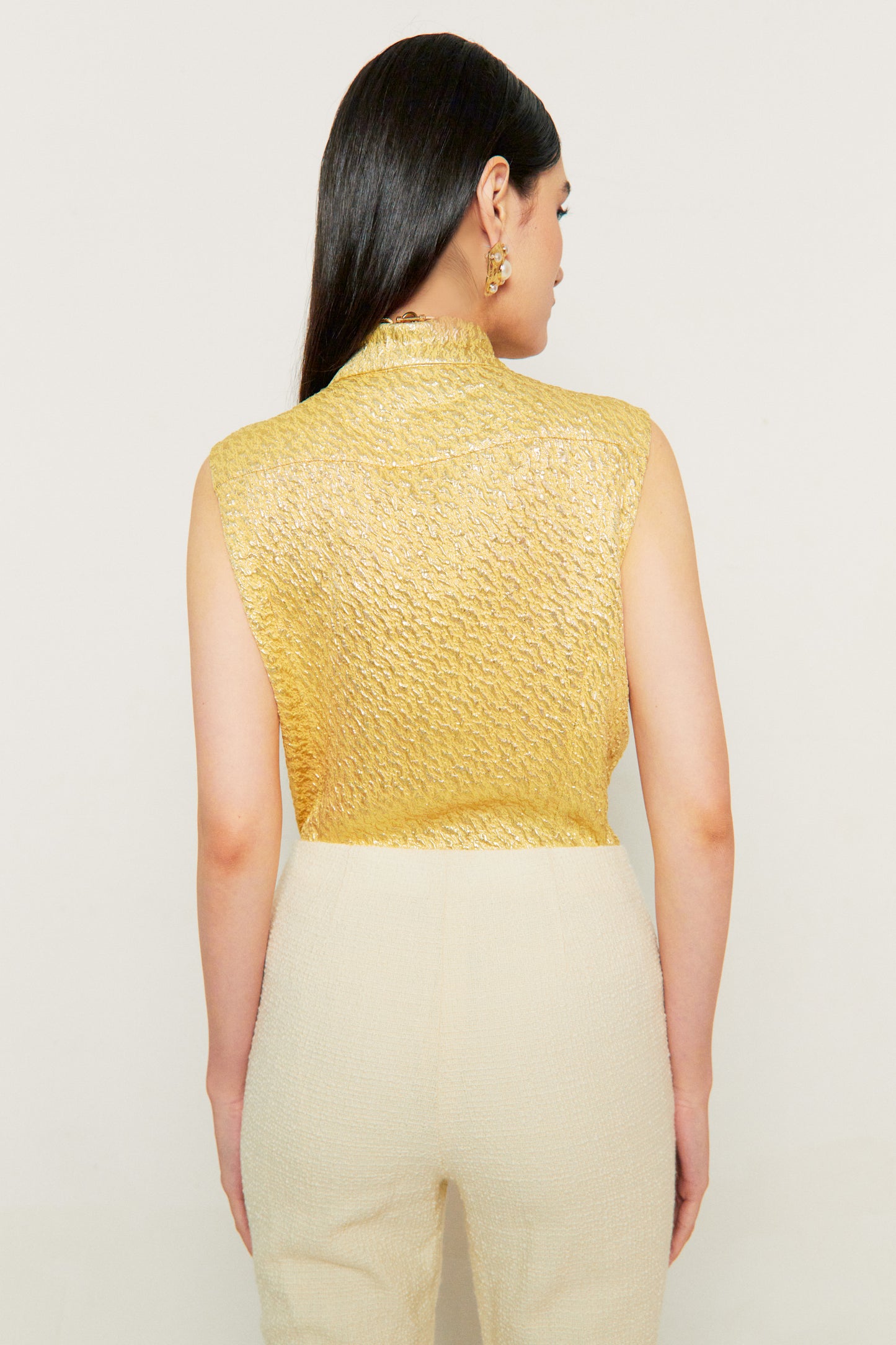 1996 Vintage Chanel Gold Top