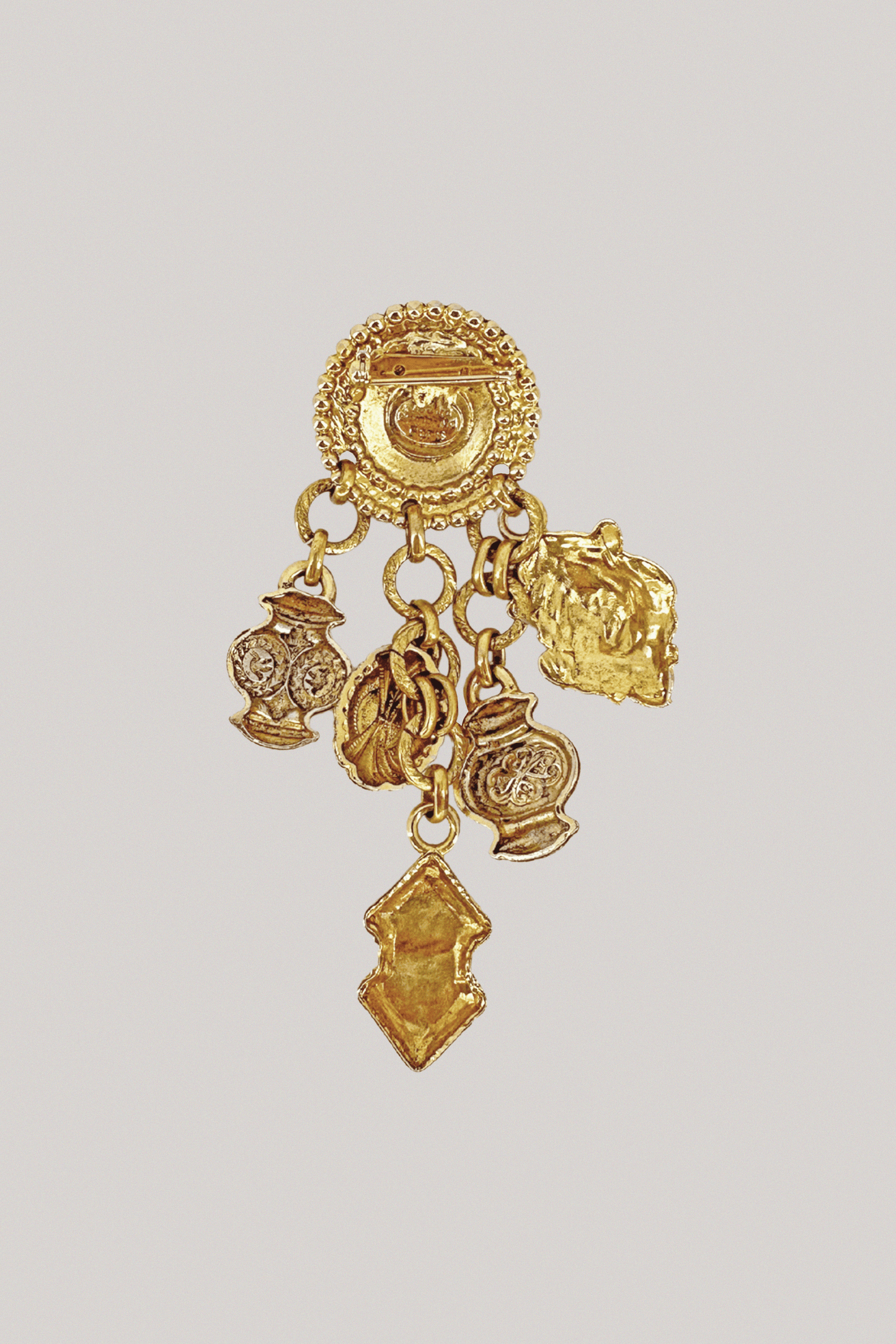 90s Edouard Rambaud Charm Brooch