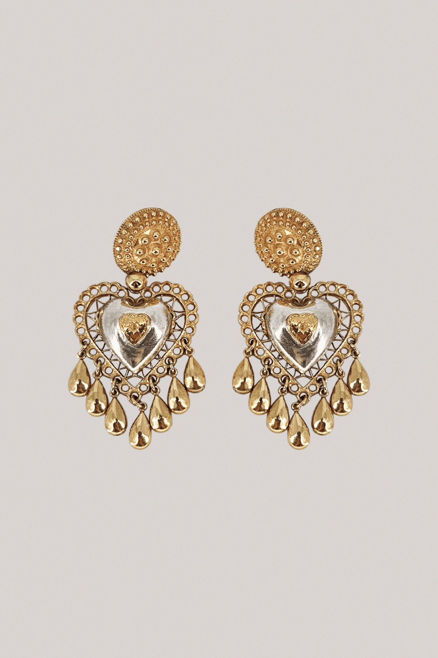 90s Edouard Rambaud Heart Earrings