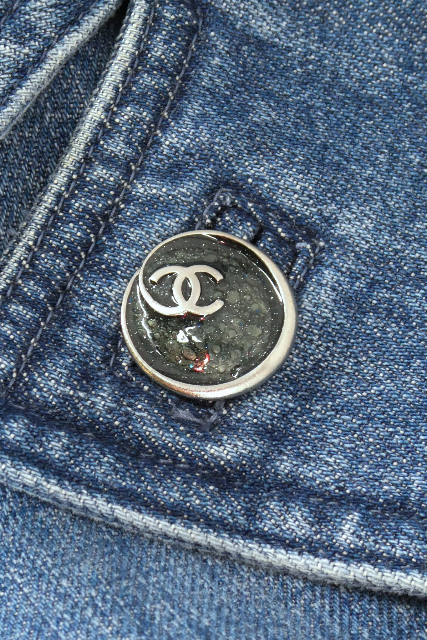 Chanel Denim Trench Coat