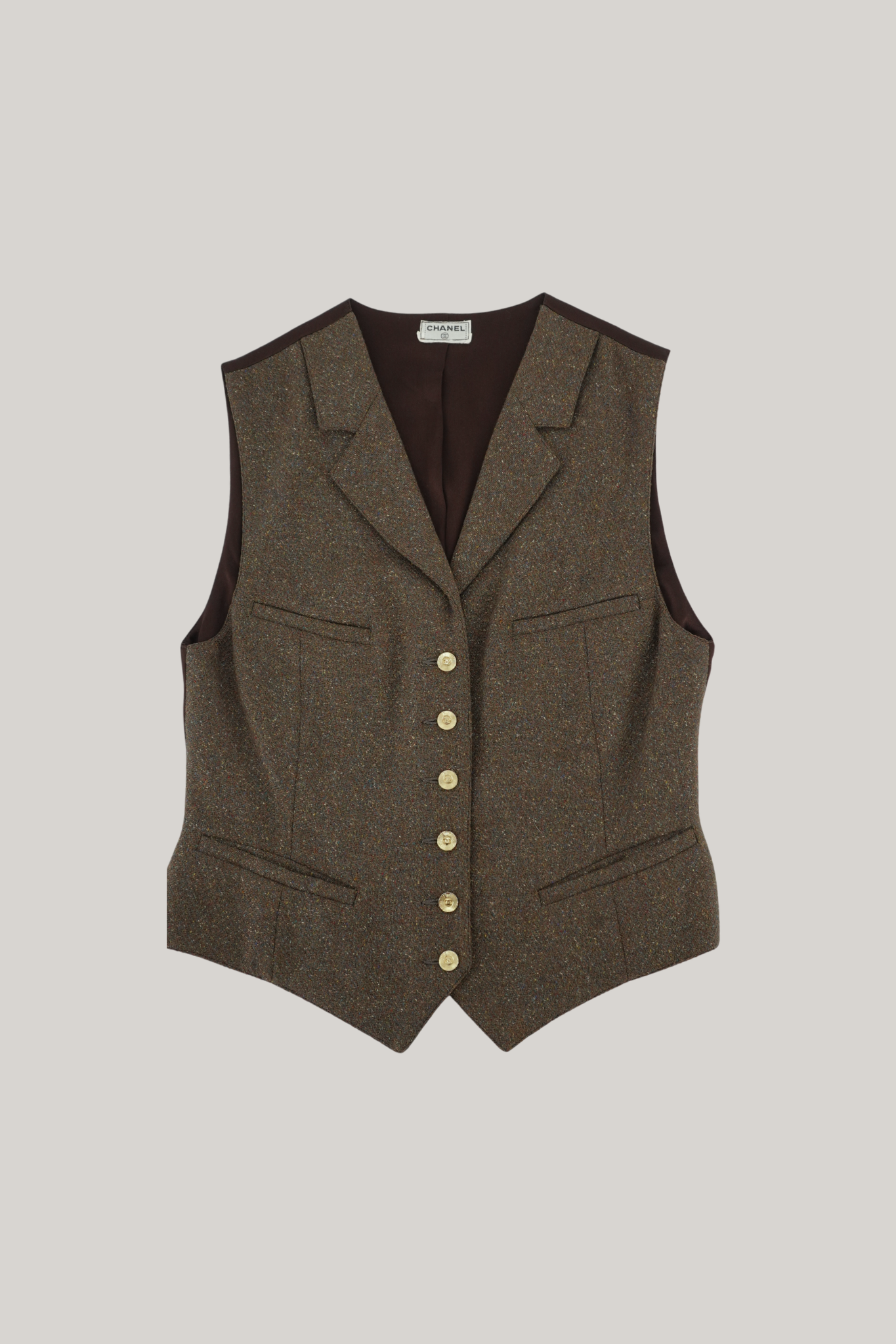 Vintage Chanel Brown Vest