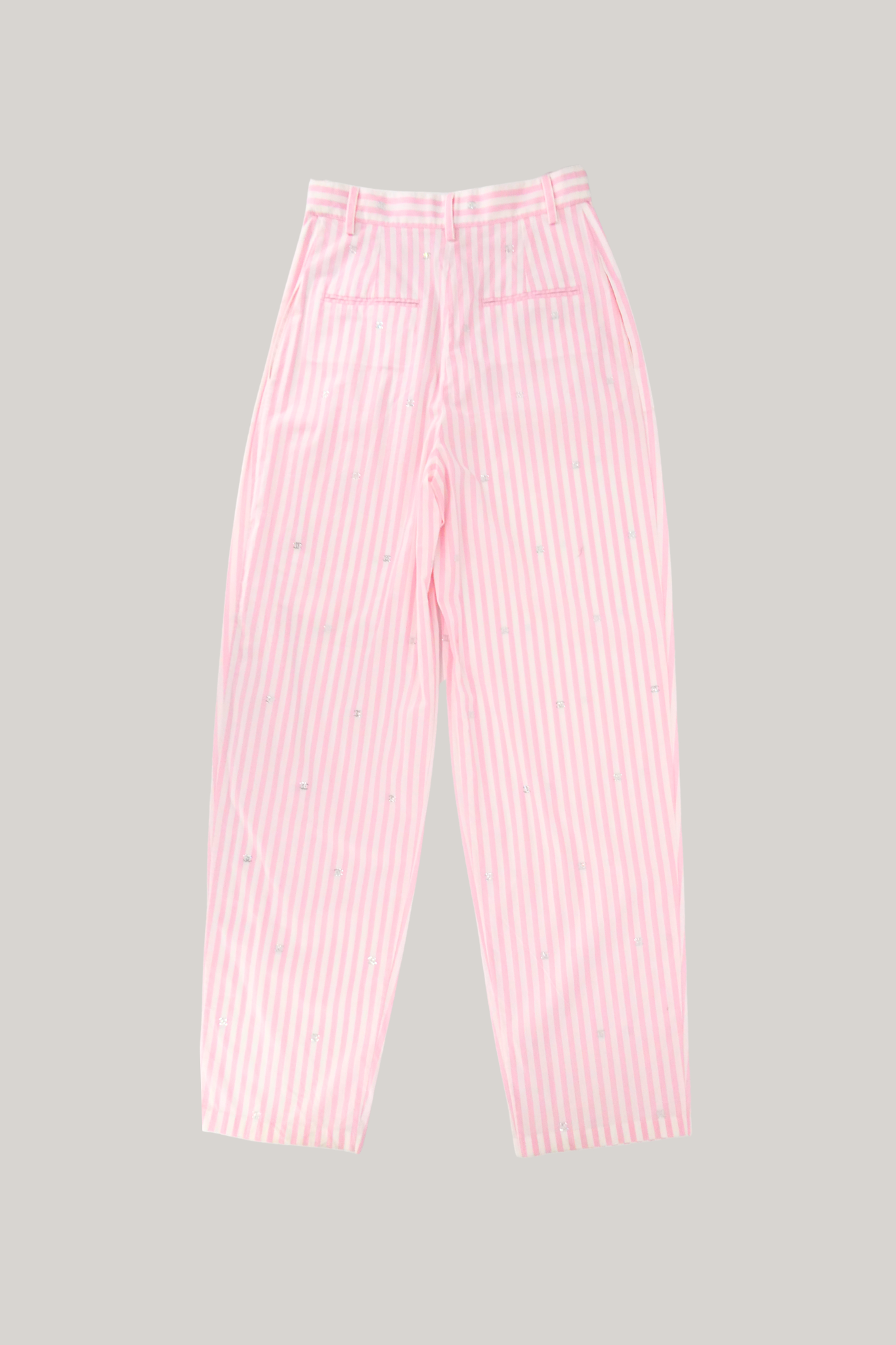 2014 Chanel Pink Stripes Pants (FR 34)