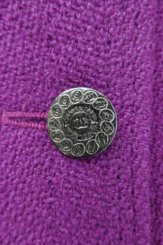 Chanel Fall 1997 Purple Tweed Jacket