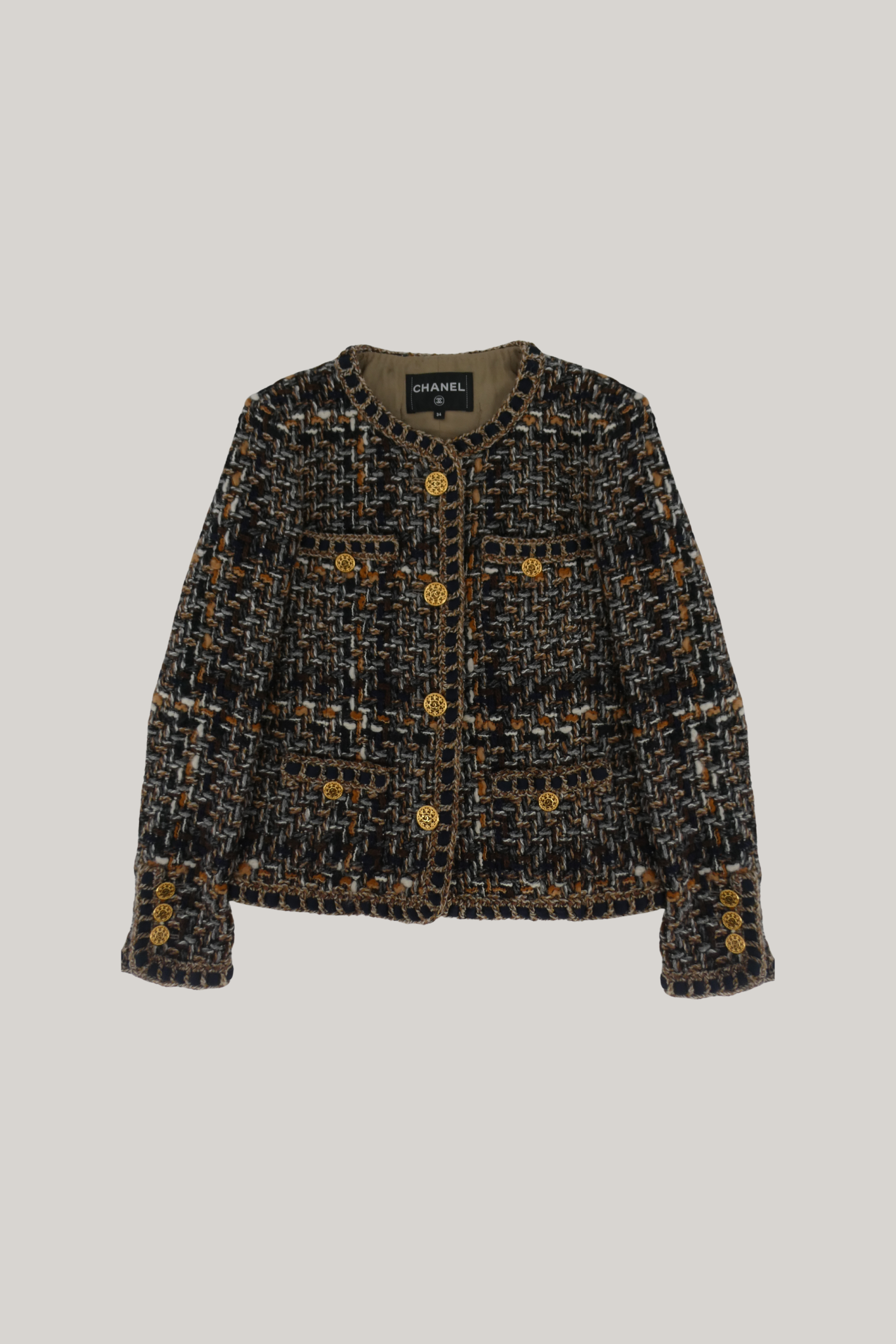 2016 Pre Fall Chanel Paris Rome Fantasy Tweed Jacket