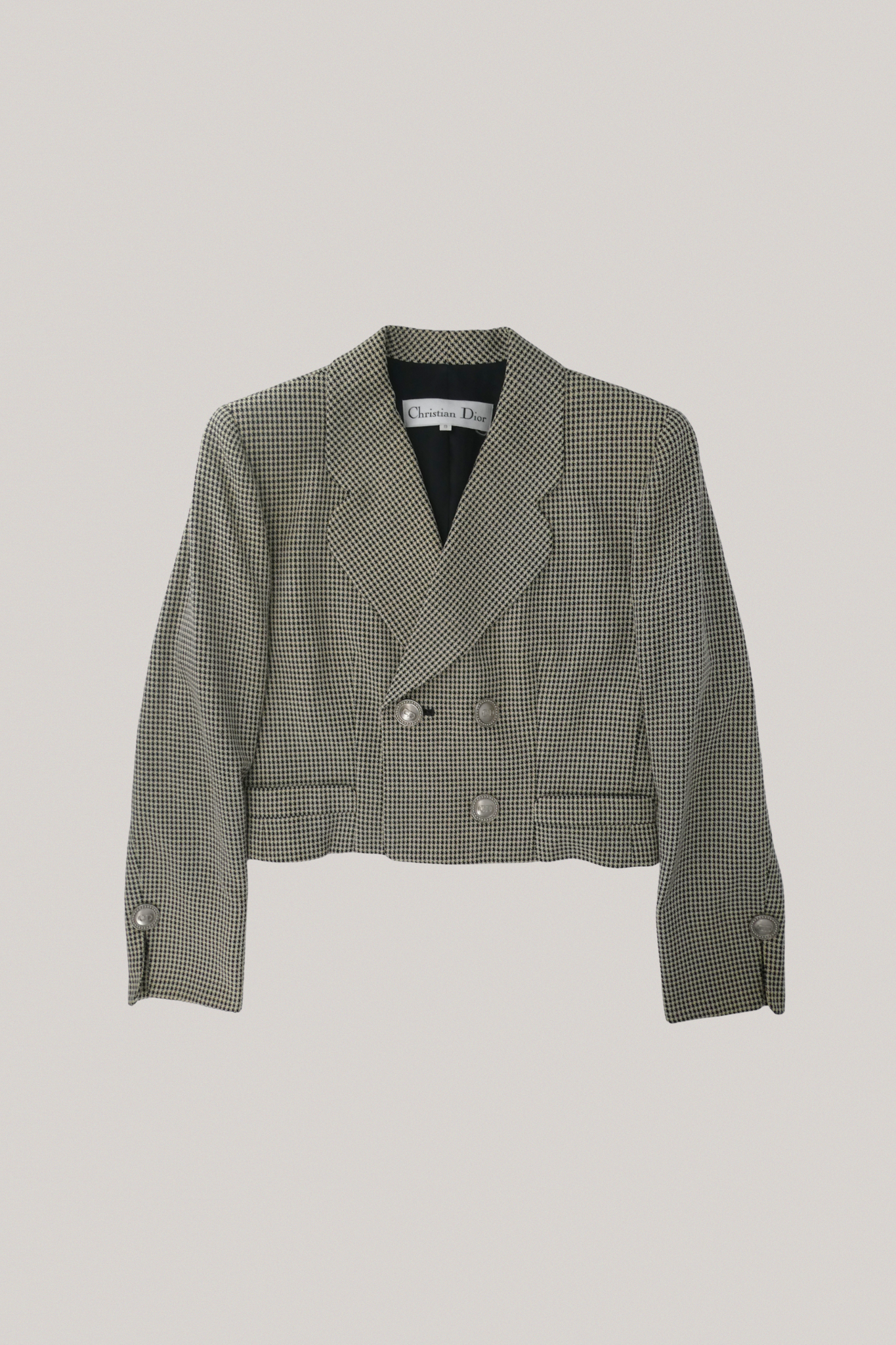 Vintage Christian Dior Houndstooth Blazer