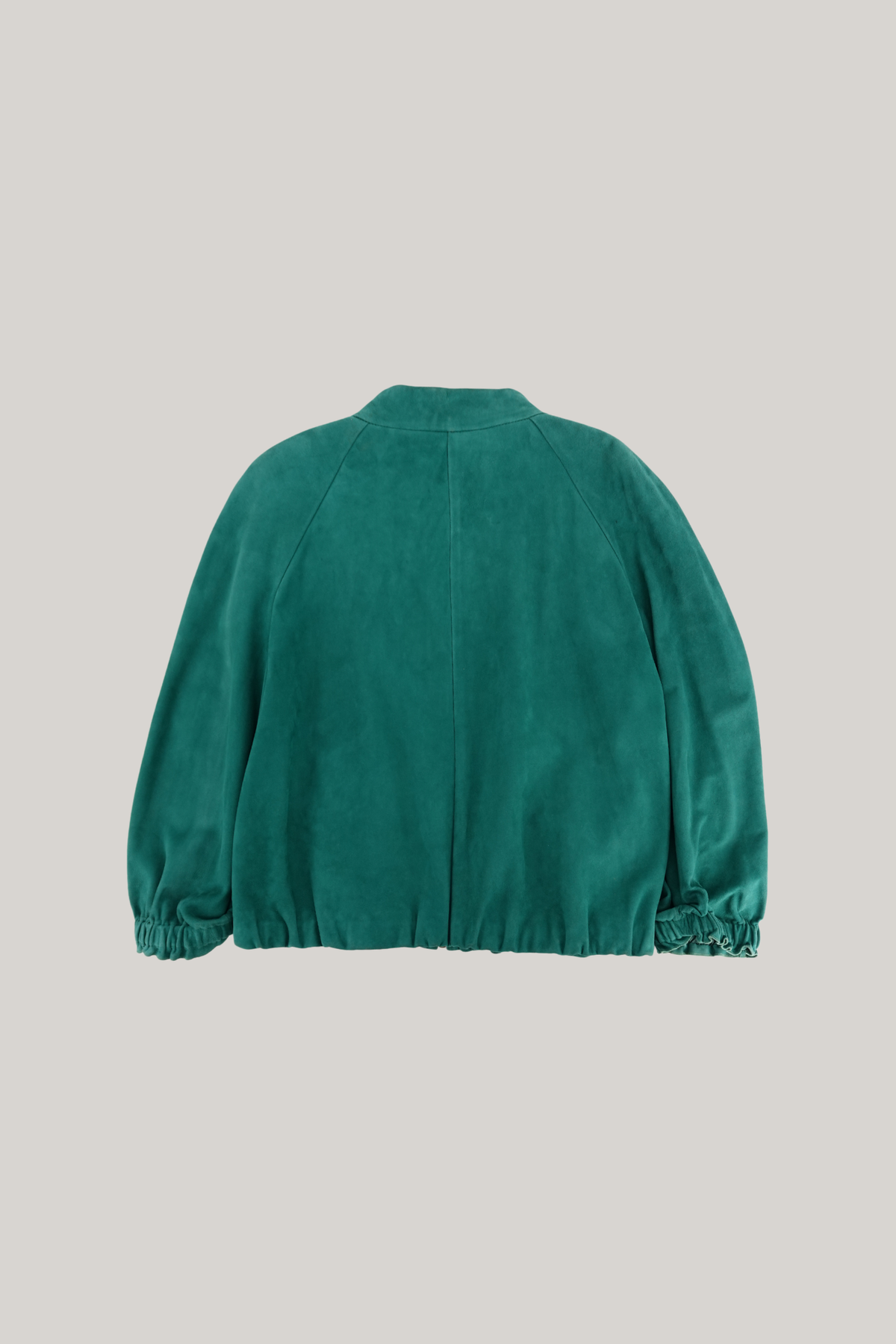 Prada Emerald Suede Bomber Jacket (42)
