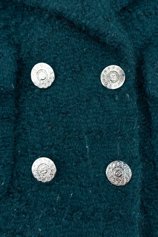 1997 Autumn Chanel Emerald Blazer (FR 36)