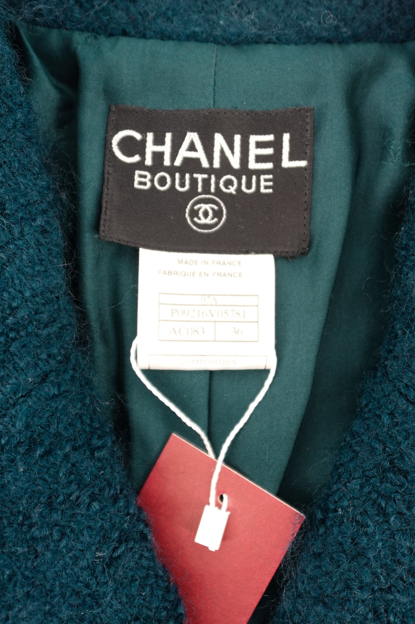 1997 Autumn Chanel Emerald Blazer (FR 36)