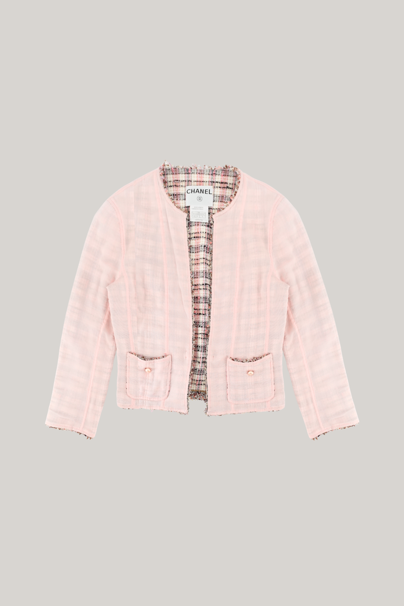 2003 Spring Pink Chanel Jacket (FR 36)