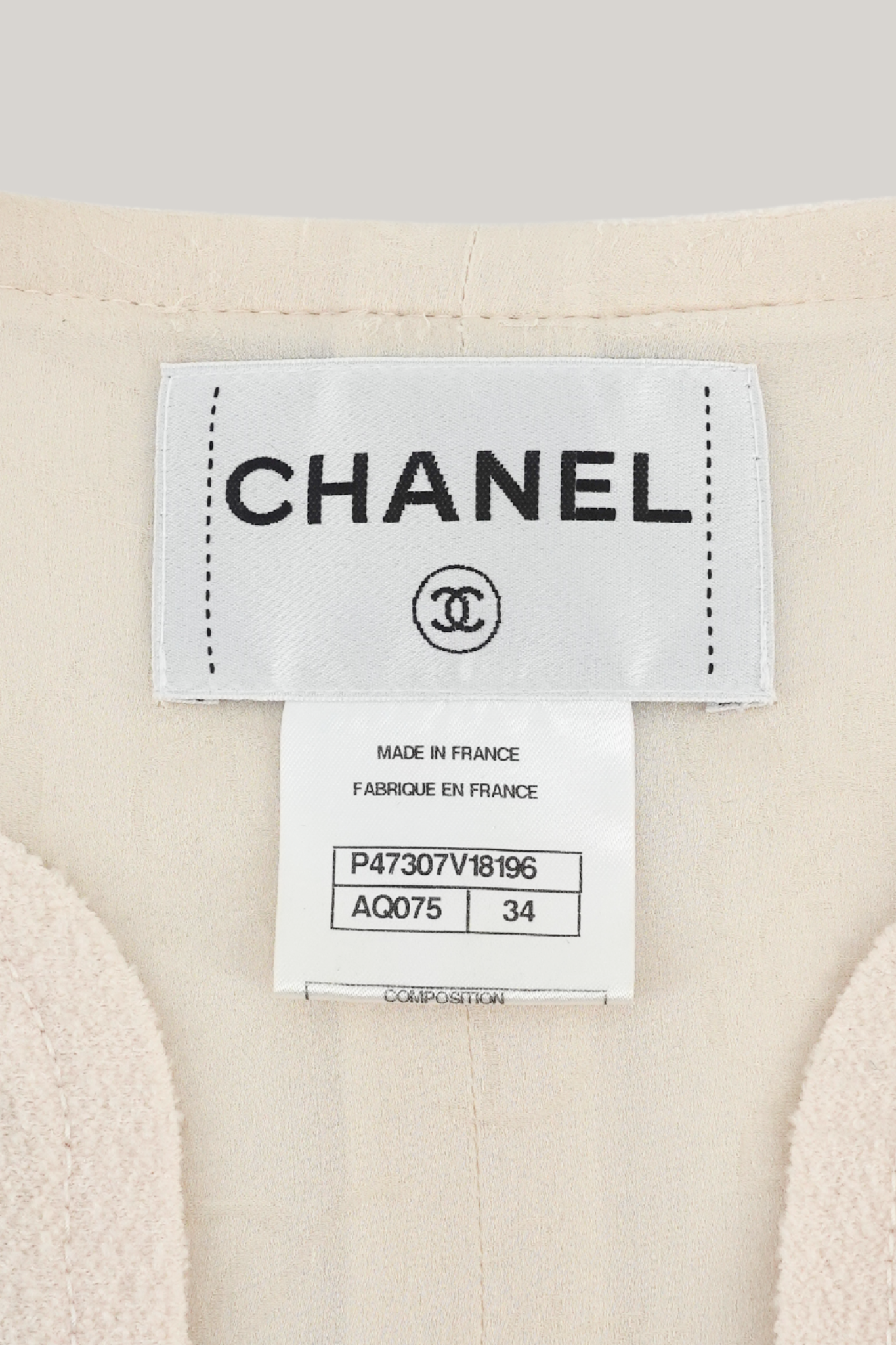2014 Chanel Cream Top (FR 34)