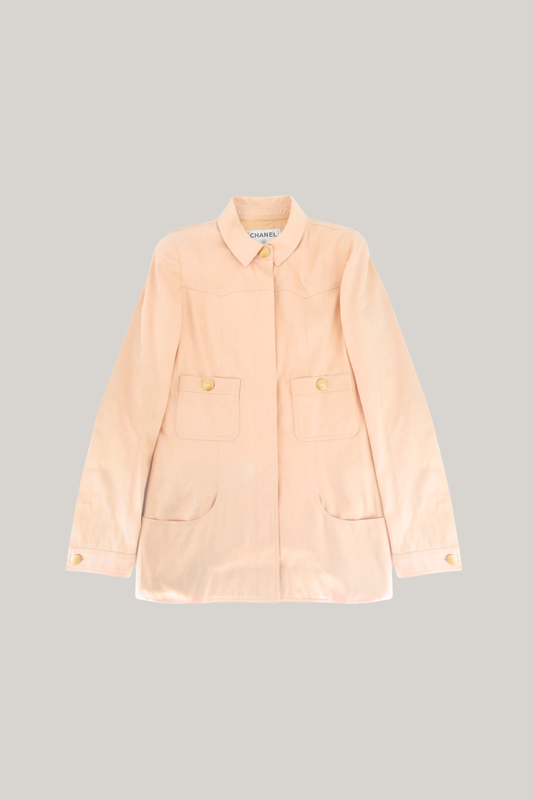 2002 Spring Chanel Nude Pink Jacket (FR 36)