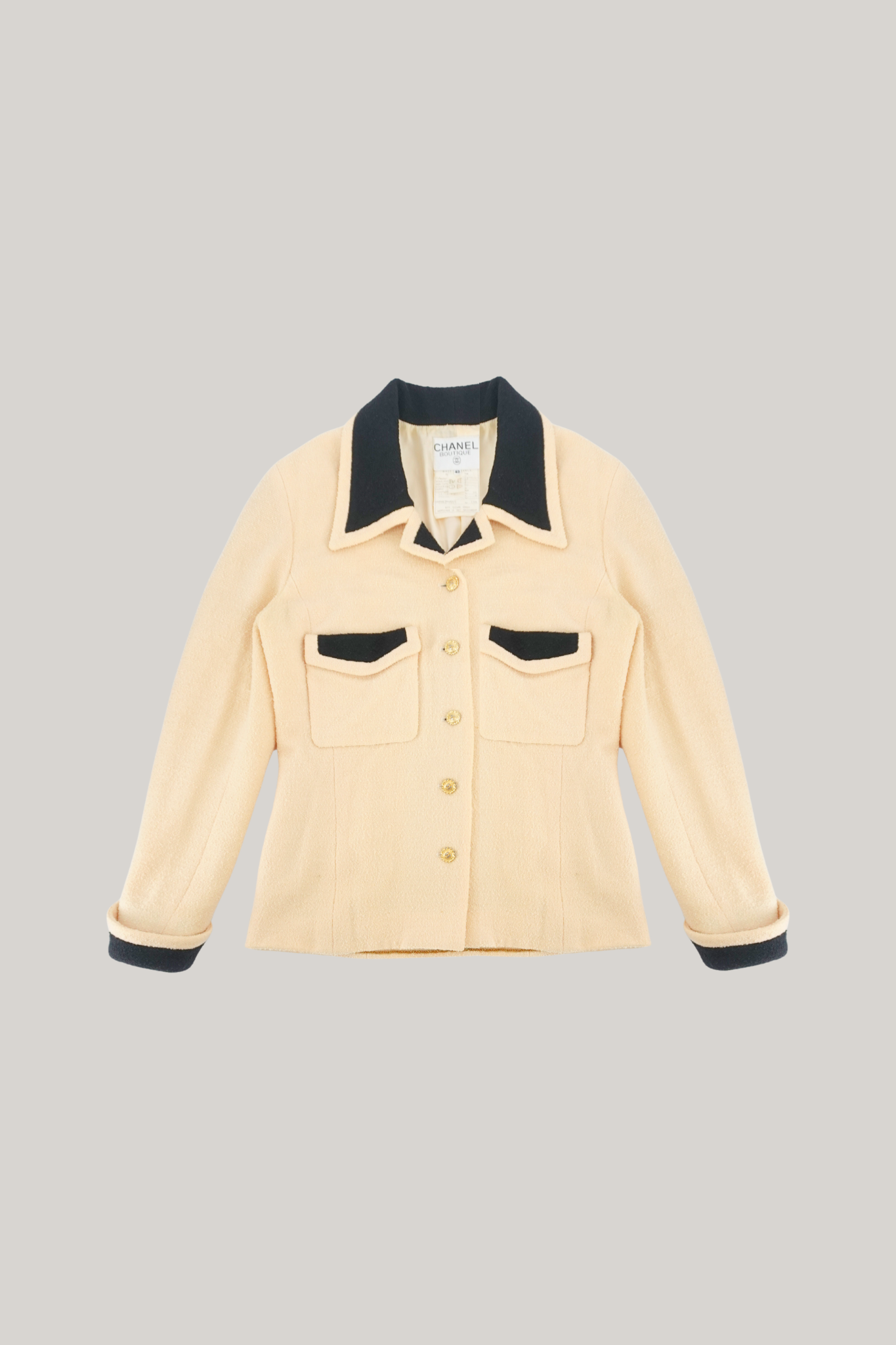 Vintage Chanel Cream Jacket (FR 42)