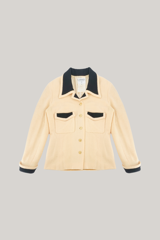Vintage Chanel Cream Jacket (FR 42)