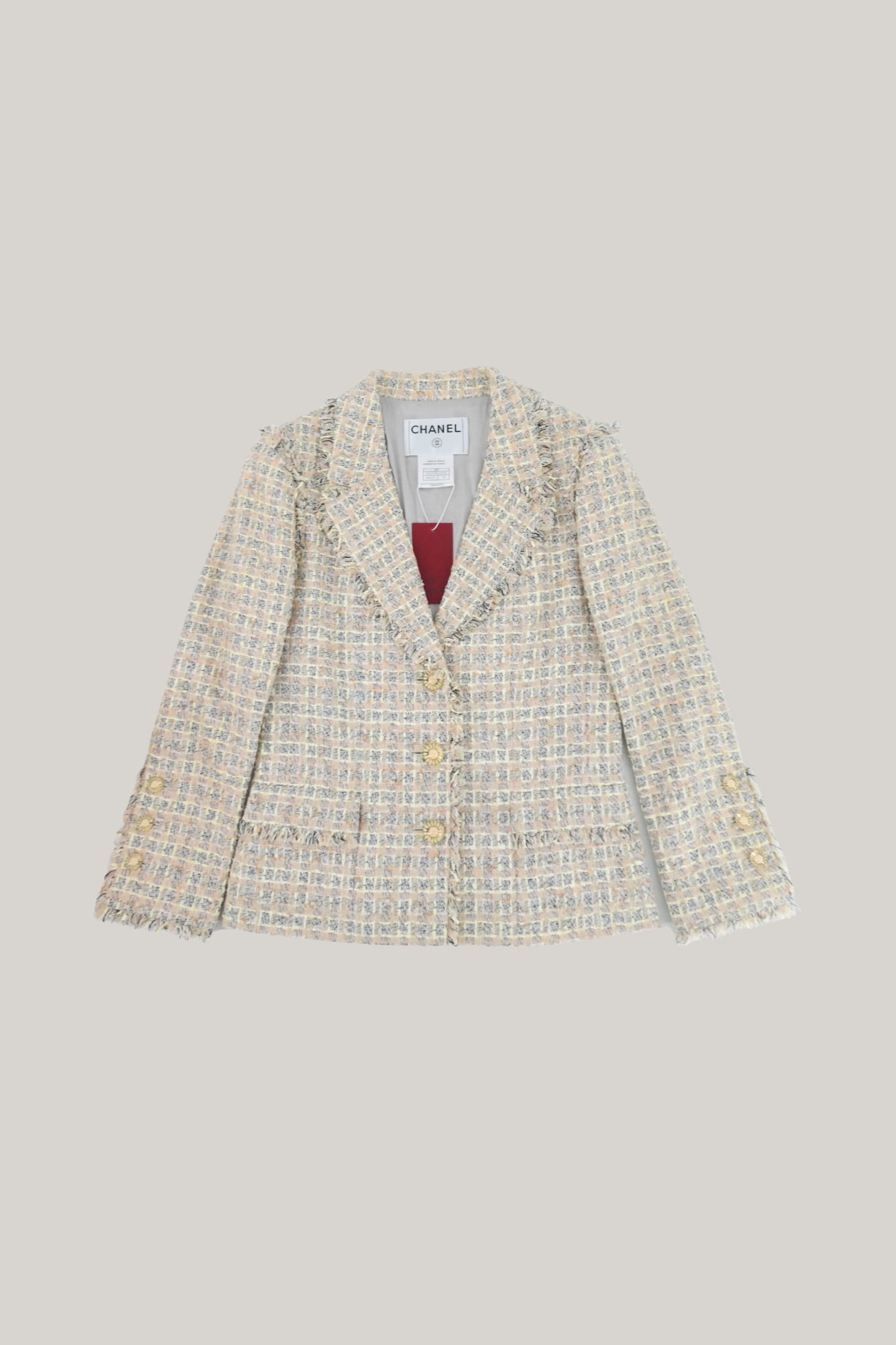 2004 Spring Chanel Multicolor Tweed Blazer