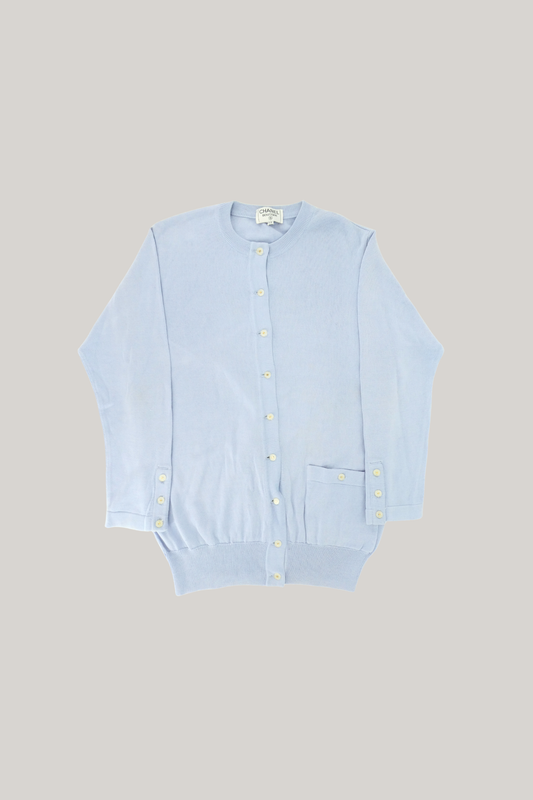 1998 Cruise Chanel Baby Blue Cardigan