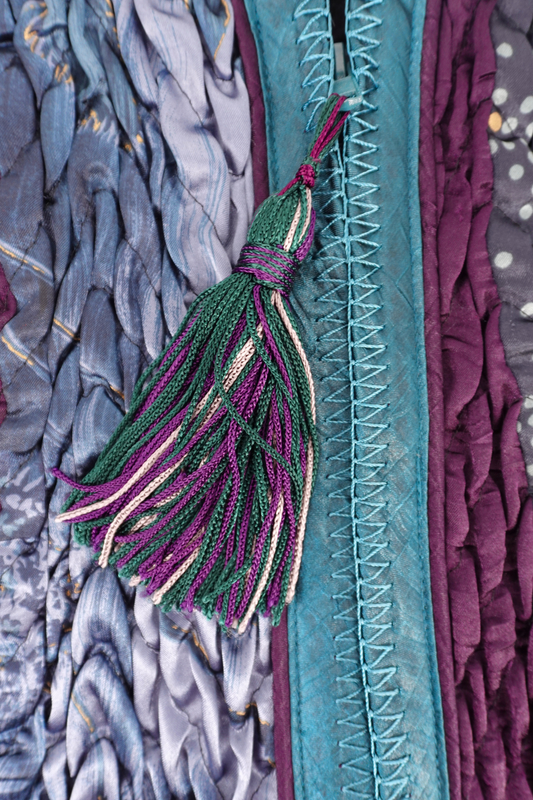 Jeanne Marc Green Purple Jacket (M)
