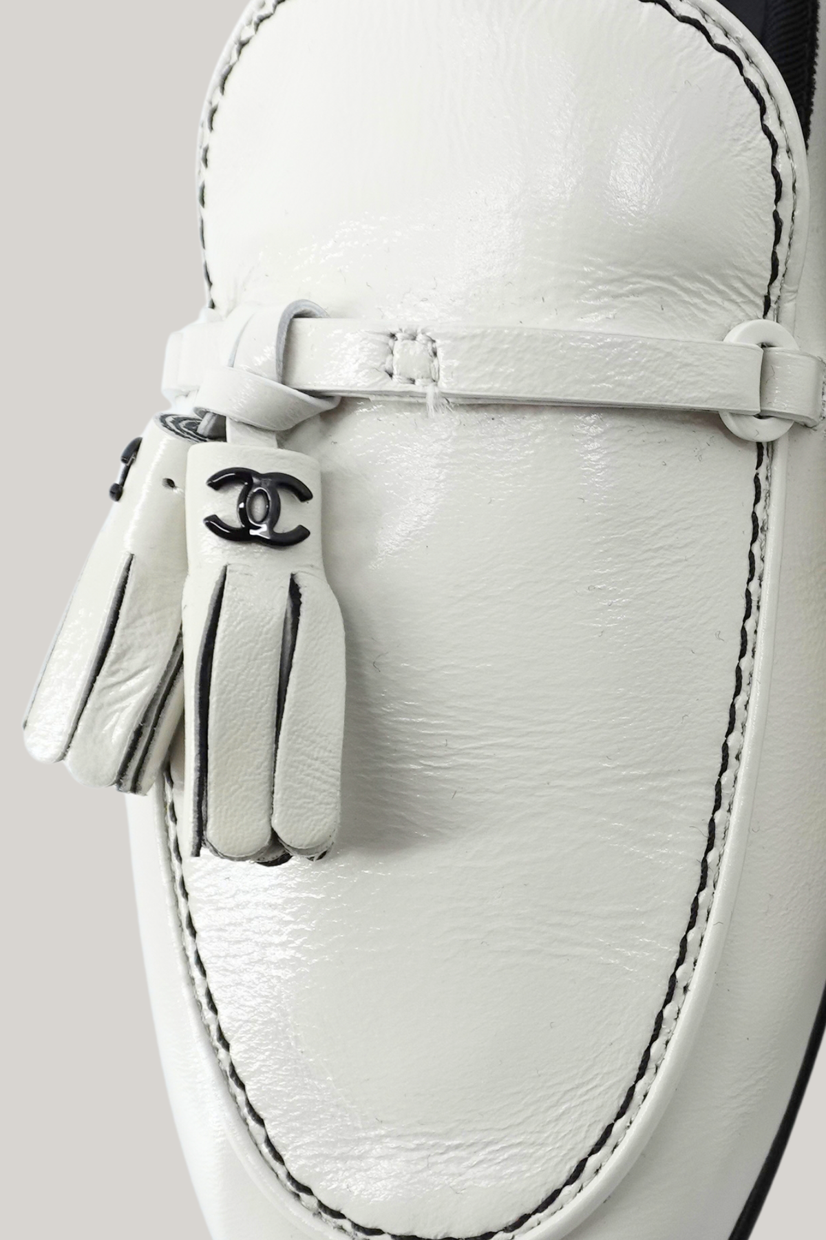 2014 Chanel White Loafers
