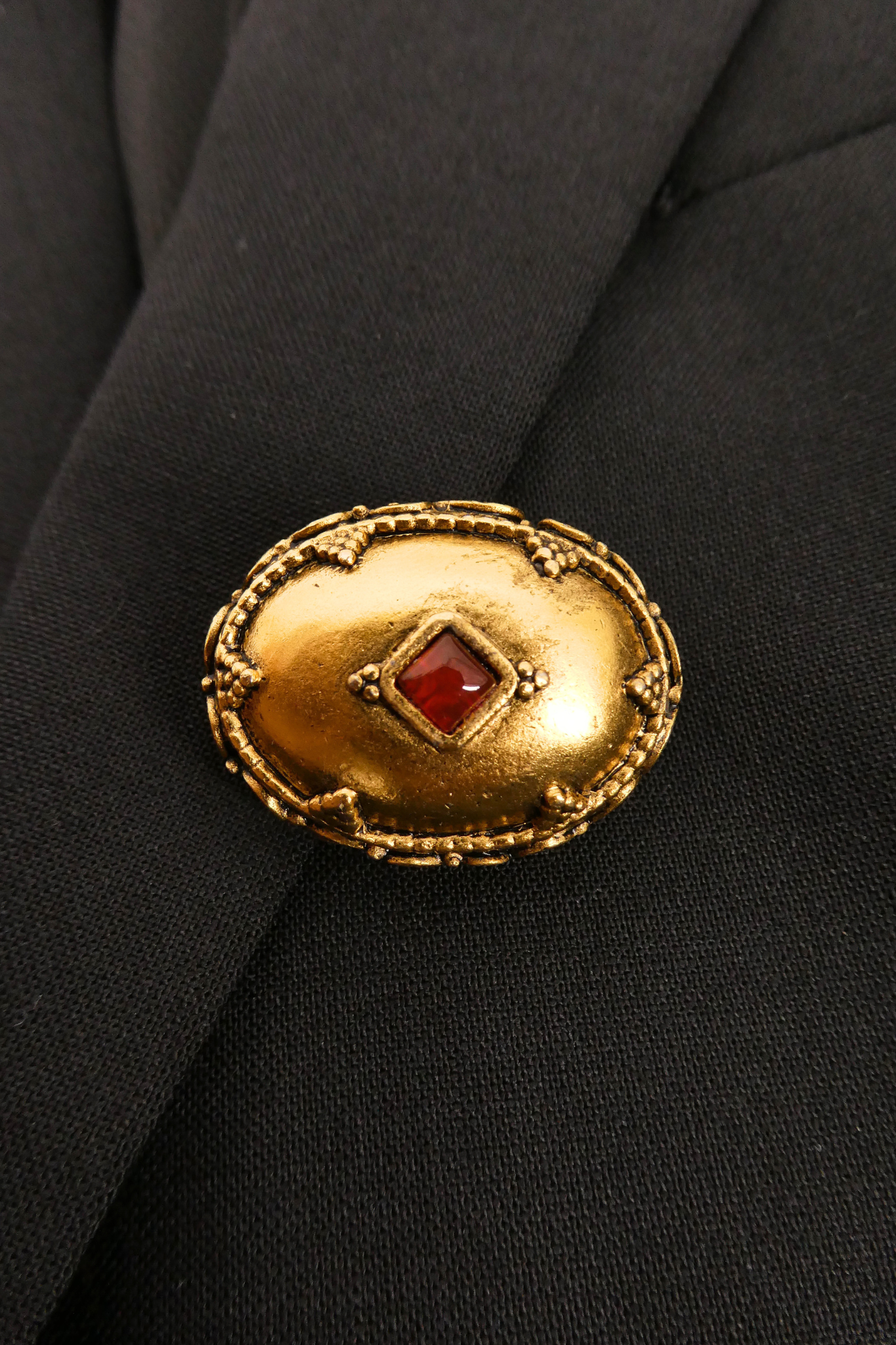 Adorned by Jen Wonders Blazer with Vintage Brooches